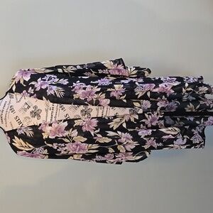 Polyester Flower Printed Kimono
